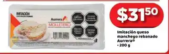 Imitacion Queso Manchego Rabanado Aurrera 200g
