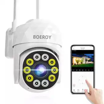 Mercado Libre Cámara de seguridad boeroy mzb10 con resolución de 2mp visión nocturna incluida blanca oferta