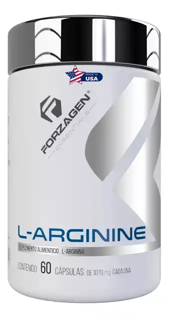 Mercado Libre Forzagen essentials l-arginine 60 caps | vasodilatador sabor sin sabor oferta
