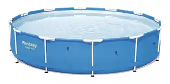 Mercado Libre Alberca estructural redonda bestway 66669 con capacidad de 6473 litros de 366cm de largo x 366cm de ancho de 3.66m de diámetr oferta