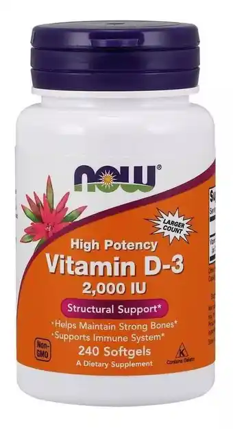 Mercado Libre Vitamina d3 now 2000 iu 240 cápsulas blandas oferta