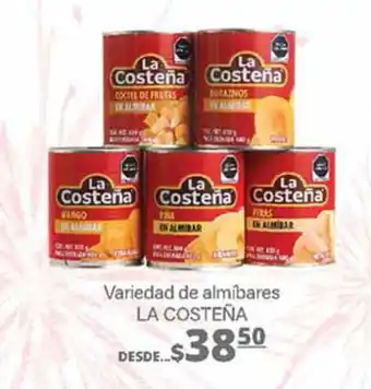 Variedad de almíbares LA COSTEÑA