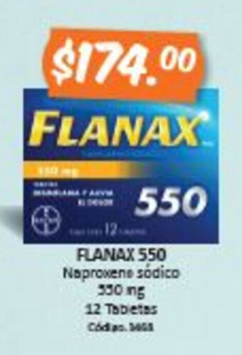 Farmacias Bazar Flanax 550 oferta