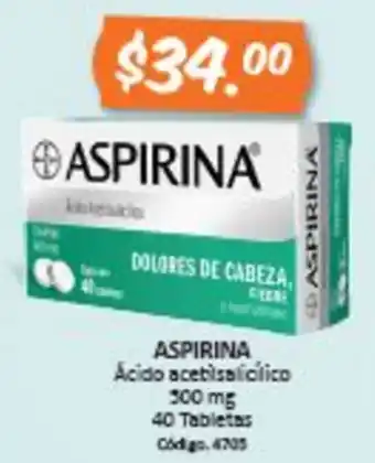 Farmacias Bazar Aspirina oferta