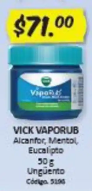 Farmacias Bazar Vick Vaporub oferta