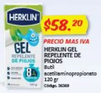 Farmacias Bazar Herklin Gel Repelente de Piojos oferta