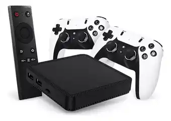 Consola s905x3 4/ram 32/rom 128/sd + 2 gamepads inalámbricos
