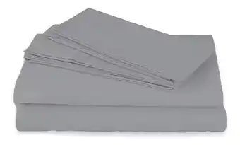 Mercado Libre Spring air juego de sabanas microfibra - king size color gris claro diseño de la tela liso oferta