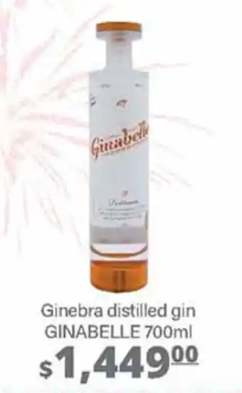 La Comer Ginebra distilled gin GINABELLE 700ml oferta