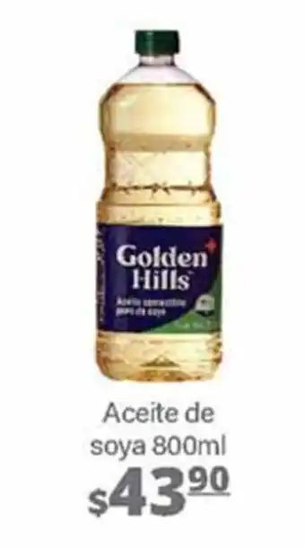 La Comer Golden Hills Aceite de soya 800ml oferta