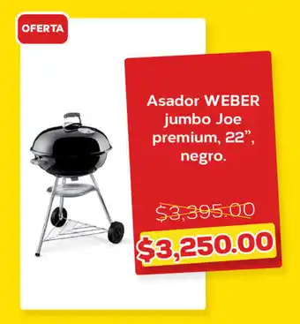 Asador WEBER jumbo Joe premium 22" negro