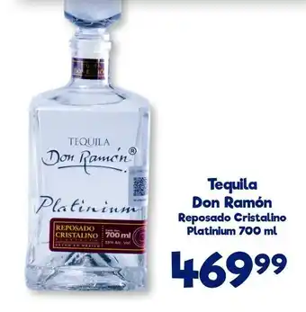 S-Mart Tequila Don Ramón Reposado Cristalino Platinium 700 ml oferta