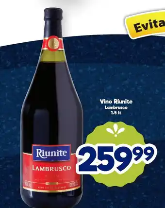 S-Mart Vino Riunite Lambrusco 1.5 lt oferta