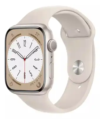 Mercado Libre Apple watch series 8 45 mm correa deportiva blanco estelar color de la correa blanco estelar/patrón - distribuidor autorizado oferta