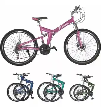 Mercado Libre Bicicleta de montaña turquesa r26 plegable 21v freno disco color rosa oferta