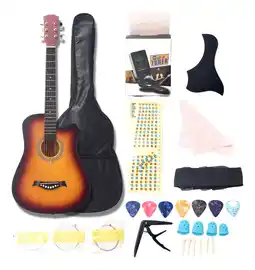 Mercado Libre Guitarra acustica clasica con accesorios musical madera 38in oferta