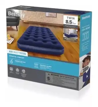 Mercado Libre Colchón inflable bestway 67002 color azul hasta 150kg de 99cm x 188cm x 22cm oferta