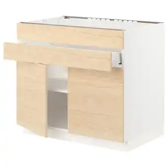 IKEA Sektion / maximera gabin bajo p/parilla 2 prts 1 cjn, blanco/askersund efecto fresno claro, 91x61x76 cm oferta