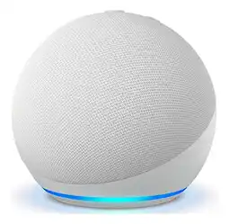 Mercado Libre Asistente virtual amazon echo dot 5ta gen blanco color glacier white oferta