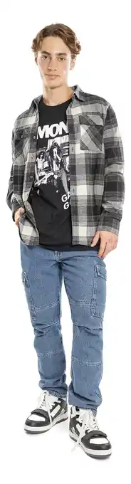 Playera manga corta sex pistols c&a de hombre