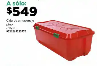 Caja de almacenaje pino - 163 L
