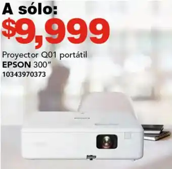 Soriana Híper Proyector Q01 portátil EPSON 300" oferta
