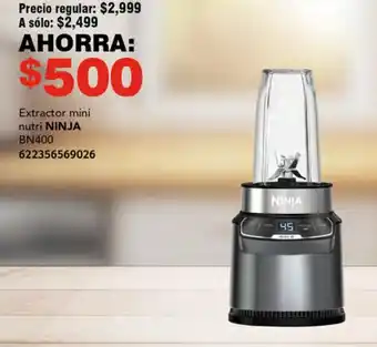 Soriana Híper Extractor mini nutri NINJA oferta