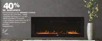 Soriana Híper Chimenea eléctrica 20" MEMBER'S CHOICE oferta