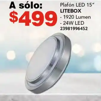 Soriana Híper Plafón LED 15" LITEBOX oferta