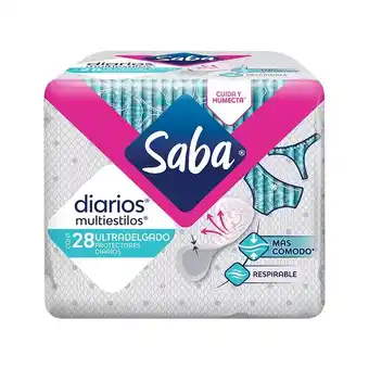 Farmacia San Pablo Saba protectores diarios multiestilos ultradelgado oferta