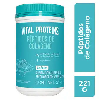 Farmacia San Pablo Vital proteins suplemento alimenticio péptidos de colágeno de pescado sin sabor oferta