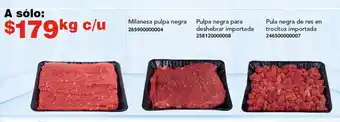 Soriana Híper Milanesa pulpa negra/ Pulpa negra para deshebrar importada/ Pula negra de res en trocitos importada oferta