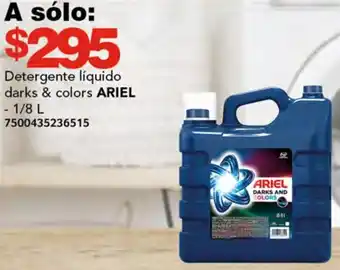 Soriana Híper Detergente líquido darks & colors ARIEL 1/8 L oferta