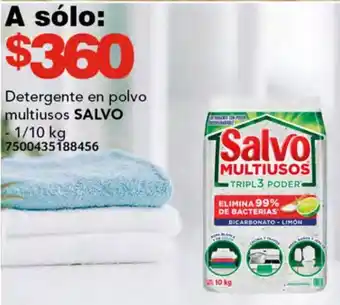 Soriana Híper SALVO Detergente en polvo multiusos 1/10kg oferta