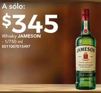 Soriana Híper Whisky JAMESON 1/750ml oferta