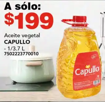 Soriana Híper Aceite vegetal CAPULLO 1/3.7L oferta