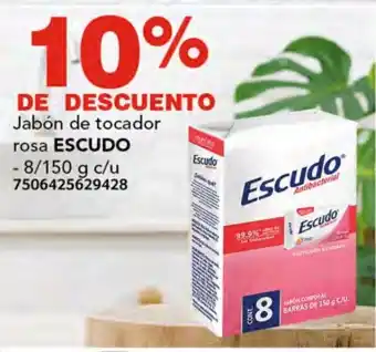 Soriana Híper Jabón de tocador rosa ESCUDO 8/150g oferta