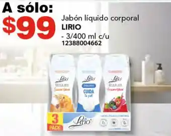 Jabón líquido corporal LIRIO 3/400ml