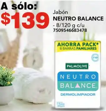 Soriana Híper Jabón NEUTRO BALANCE 8/120g oferta