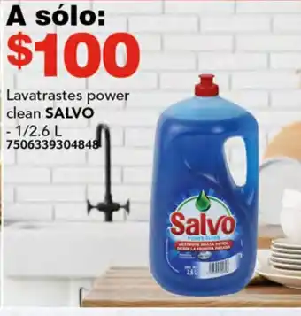 Lavatrastes power clean SALVO 1/2.6L