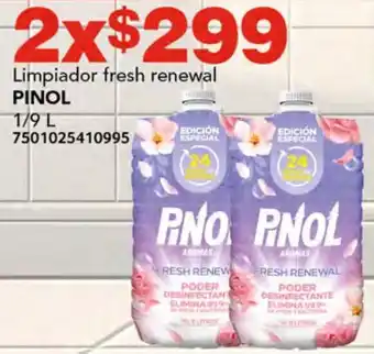 Soriana Híper PINOL Limpiador fresh renewal 9L oferta