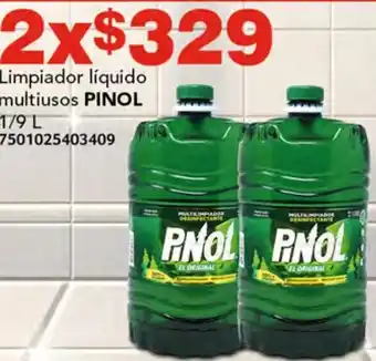 Soriana Híper Limpiador líquido multiusos PINOL 1/9L oferta