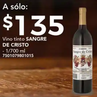 SANGRE DE CRISTO Vino tinto 1/700ml