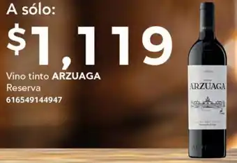 Soriana Híper Vino tinto ARZUAGA Reserva oferta