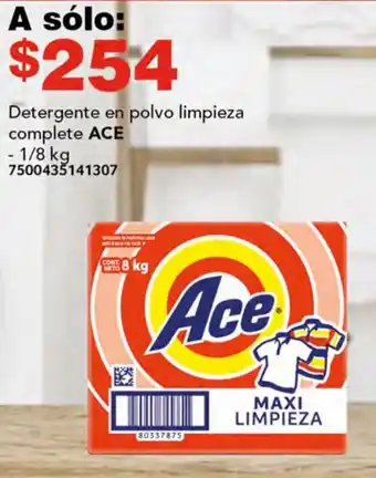ACE Detergente en polvo limpieza complete 1/8kg