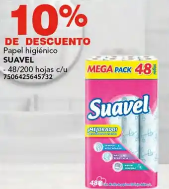 SUAVEL Papel higiénico 48/200hojas