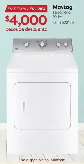 Costco Maytag secadora 19 kg oferta