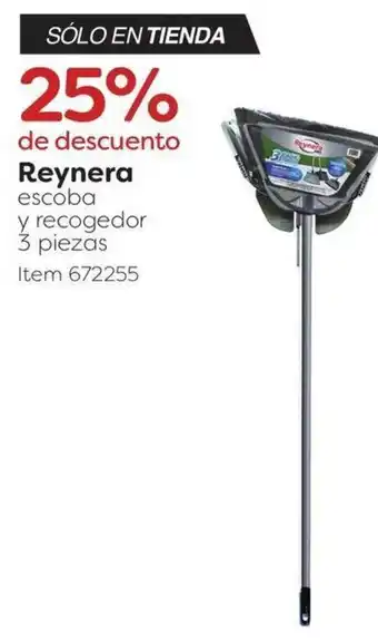 Reynera escoba y recogedor 3 piezas