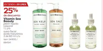 Costco Vitamin Sea Beauty jabón líquido corporal 1L y/o oferta
