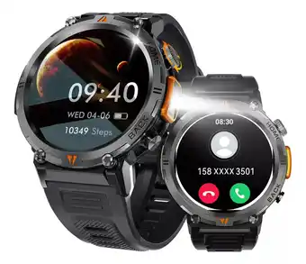 Mercado Libre Reloj inteligente militar eigiis ke3 con linterna de emergen oferta